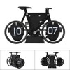 Vintage Flip Desk Clock Bike Shape Retro Mechanical Battery Powered