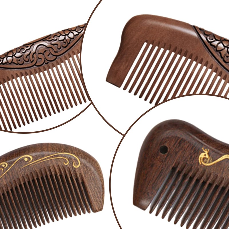 2 Pieces Sandalwood Combs Gift Wooden Combs Hair Styling Tools