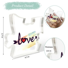 2Pcs Cute Home Sign, Home Family Decor for Desk Table, Modern Rustic Home Decorations for Living Room Bedroom, Faith Love Decorative Plaque, New Home Housewarming Gifts for Women Men