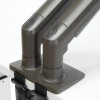 Office Star Double 27" Monitor Arms in Charcoal Steel