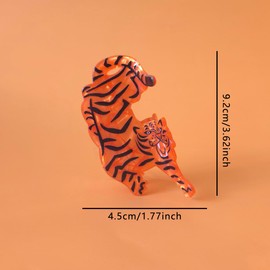 Funny Tiger Hair Clips,Acrylic Claw Clips,Animal Hair Clips for Women