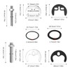 4 Pieces Mounting Tap, MYLERCT Tap Fixing, Single Hole Mounting