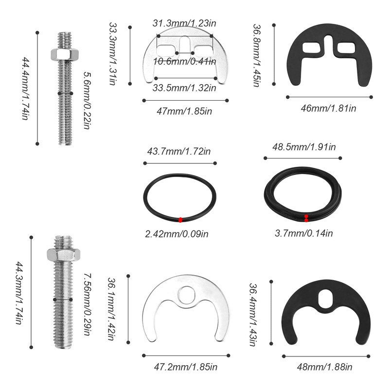 4 Pieces Mounting Tap, MYLERCT Tap Fixing, Single Hole Mounting