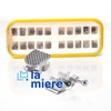 LA MIERE 20PCS Teeth Metal Braces, MIM Monoblock Brackets, 0.22