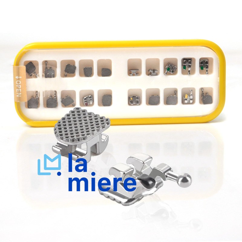 LA MIERE 20PCS Teeth Metal Braces, MIM Monoblock Brackets, 0.22