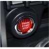 Unbranded Red Carbon Fiber Engine Start Stop Button Cover Trim