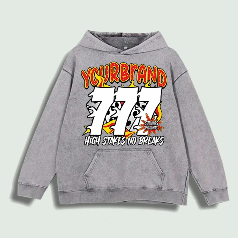 777 High Stakes Graphic Hoodie 100% Cotton US Warehouse 6