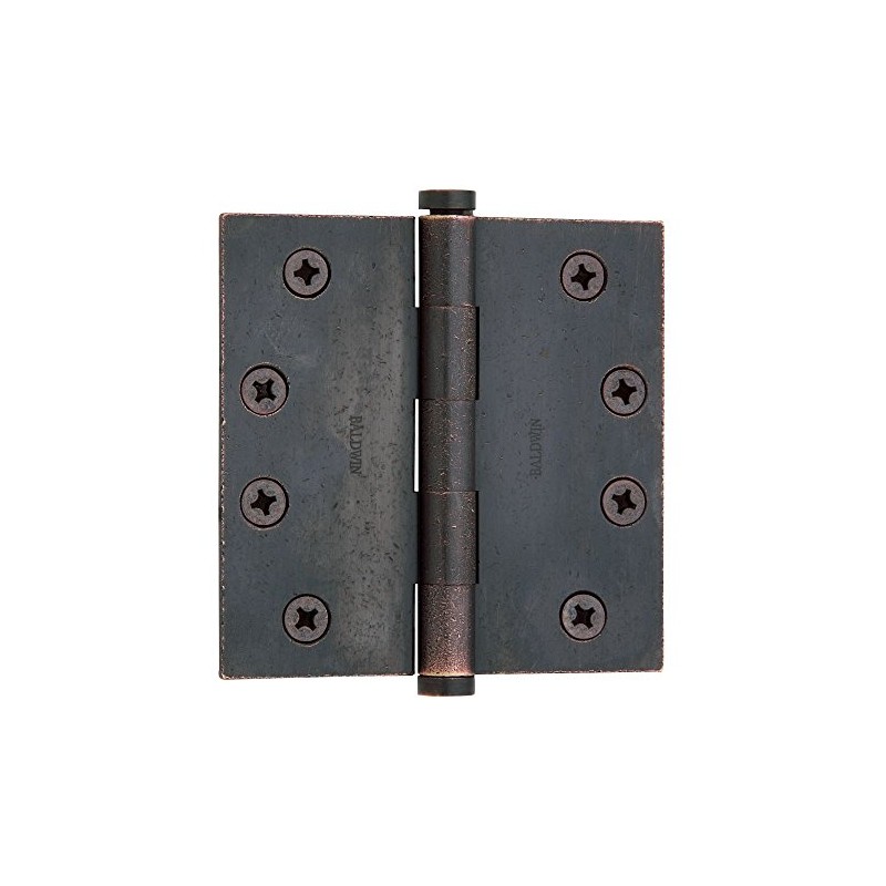 Baldwin 1040402I Square Mortise Hinge, Distressed Oil Rubbed Bronze