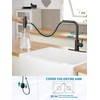 Kitchen Faucets with Pull Down Sprayer,Waterfall Kitchen Sink Faucet,Commercial Utility