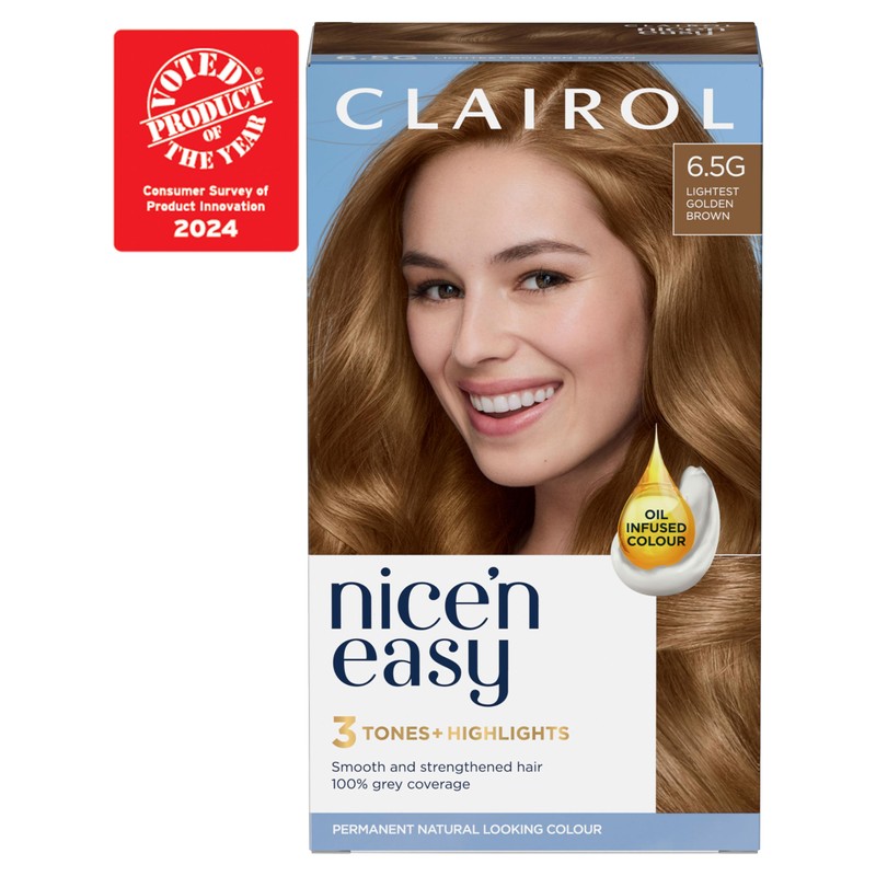 Clairol Nice'n Easy Crème, Natural Looking Oil Infused Permanent Hair