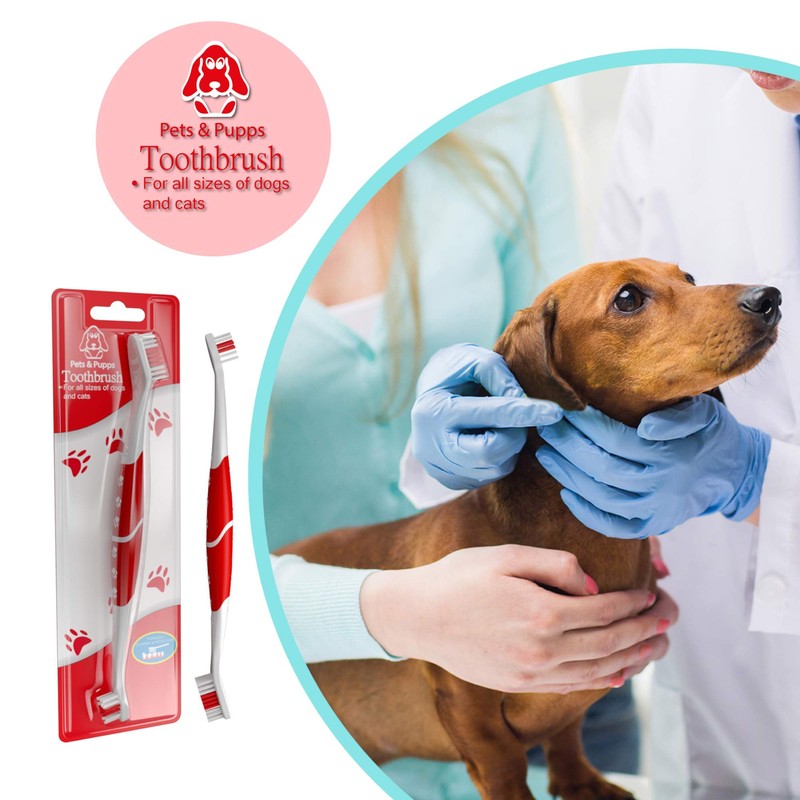 Pets & Pupps Pet Toothbrush for Dogs, Cats with Soft