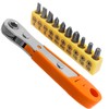 Treki Right Angle Screwdriver Set, Low Profile Screwdriver Mini Rachet