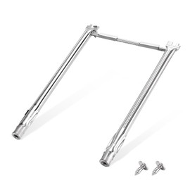 WERGEBER 69785 18" Grill Burner for Weber Spirit E-210, Spirit 200, GS4 Spirit II 200, Spirit II E-210 Series Grills with Front-Mounted Control Stainless Steel Weber Grill Parts