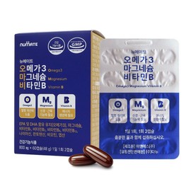 New Mate Omavi (Omega 3 Magnesium Vitamin B), 48g, 60 tablets / 뉴메이트 오마비(오메가3 마그네슘 비타민B), 48g, 60정