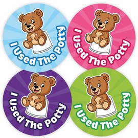 Pack of 144 Teddy Bear Potty Reward Stickers (30mm) I Used The Potty Reward Stickers For Boys, Girls, Toddlers, MyClassroom