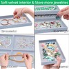 8 Pack Stackable Velvet Jewelry Trays Organizer for Drawers Large