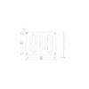 200x150mm (8x6") Sliding Grille Made of Sheet Steel – Black