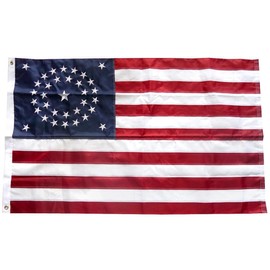 3x5 Embroidered USA American 34 Stars Union 300D Nylon Flag Star Civil War