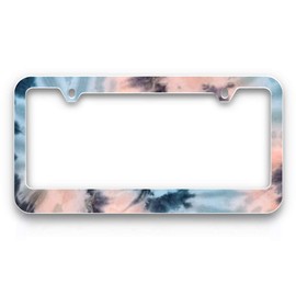 BARON-JEWELRY Tie Dye License Plate Frame Holder