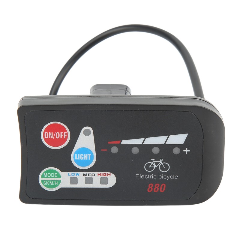 Electric Bicycle Display ABS Lightweight LED Display Meter With Waterproof
