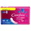 Carefree Acti-Fresh Thin Panty Liners, Extra Long, 93 Count (Pack