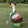 Miles Kimball Gaggleville Fishing Goose Outfit, Fits Large 23" H