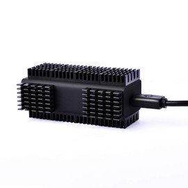 Heat Sink, 0.8 x 0.55 x 0.2 inches (20 x 14 x 6 mm), firetv Stick, Black, Thermal Conductive Double Sided Tape, Heat Runaway Protection, High Density Teeth, Cooling Fins, Aluminum, Heat Dissipation