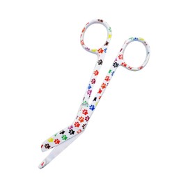 Cynamed Lister Bandage Scissors 5.5", Made of Premium Quality Stainless Steel Ideal Gift for Nurses, Medical Students, Paramedics, Doctors, Home Stainless Steel (Paws, White)