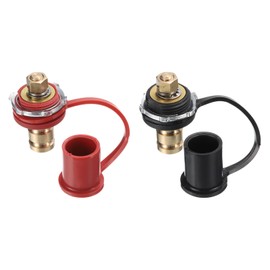 uxcell 5/8 Inch Battery Terminal Charging Posts Positive or Negative Battery Terminal Connector Post Adapter for Car RV Truck Charging 1 Pair