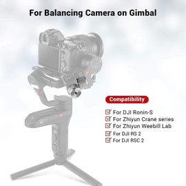 SMALLRIG Removable Counterweight 100g for DJI Ronin S/Ronin RS 2 / Ronin-SC/Ronin RSC 2 and Zhiyun Gimbal Stabilizers – AAW2284