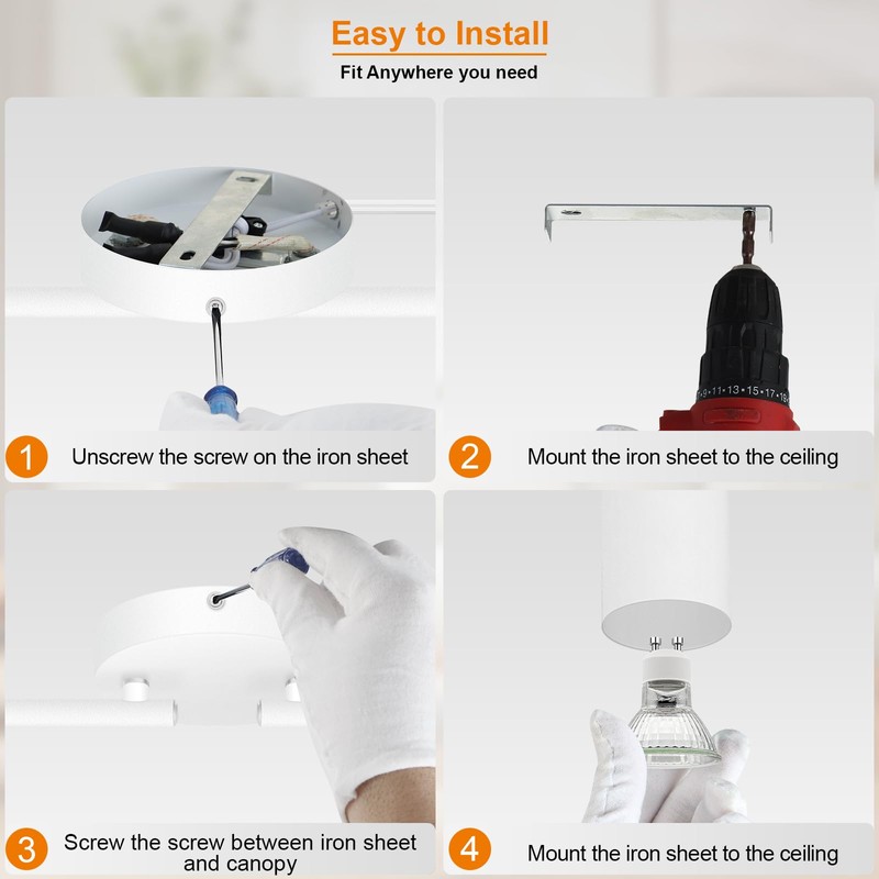 Plug in Track Lighting LED, Track Lighting Fixtures Ceiling, White