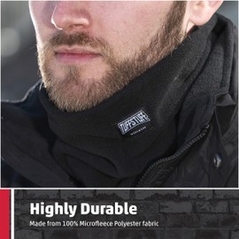 TuffStuff - Pro Neck Warmer - Black Snood - One Size Fits All - Neck Warmer Men - Snoods for Men - Mens Snood - Scarf for Men - Neck Snood Men - Face Snood - Winter Gifts for Men