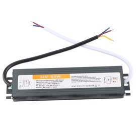 Wired 80W Ultrathin Waterproof Switch LED Driver Power Supply Source AC110‑250V 50/60HZ