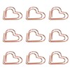 100Pcs Paper Clips Rose Gold Unique Shape Electroplating Process Lightweight