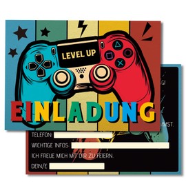 Luckeey 12 x Invitation Cards Children's Birthday Boy Girl Birthday Party Cards Birthday Invitations for Invitation Children's Birthday Boy