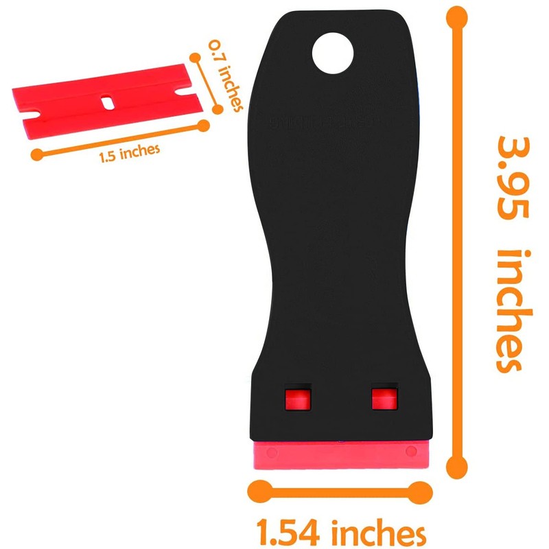 CANOPUS Plastic Scraper Tool Non Scratch with 10 Plastic Razor