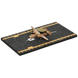 Hot Wings Planes E2C Hawkeye with Connectible Runway Die Cast Plane, Tan