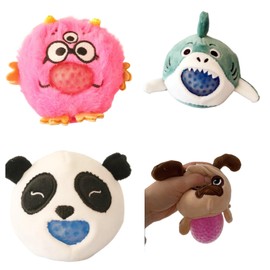 Animal plush balls Squish Ball toys stress decompression squeeze plush figure Sensory Fidget toys Dog Monster Shark Panda gift (Dog)