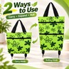 Foldable Wheeled Shopping Bag for Groceries – Expandable Tote-to-Rolling Design