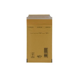 SmithPackaging Bubble Padded Envelopes, Gold, 100mm x 165mm, Pack of 5