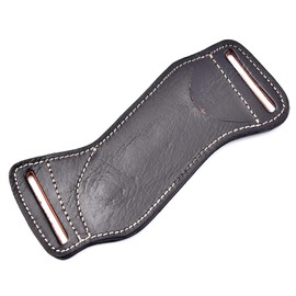 Leather Knife Sheaths for Belt, Knife Holster, Pocket Knife Sheath (Black Right Hand)