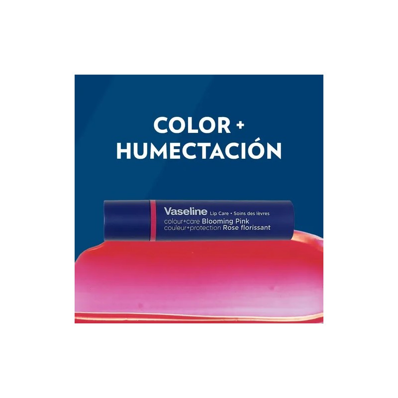 Vaseline Bálsamo Labial con Color Blooming Pink Tinted Lip Balm,