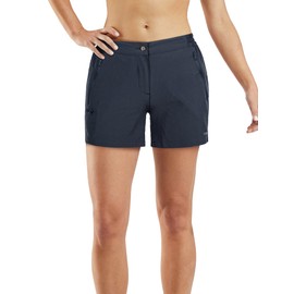 33,000ft Women's Hiking Shorts Quick Dry 5" Cargo Shorts Stretch Lightweight Summer UPF50+ Shorts for Golf, Camping, Traveling, Running Sandalwood Grey 16
