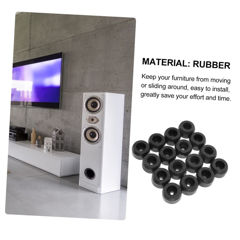 jojofuny 16pcs High Durability Speaker Furniture Leg Pads Non Slip