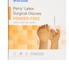 McKesson Perry Latex Surgical Gloves, Sterile, Powder-Free, Brown, Size 7.5,