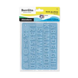 Barrilito Molde Flexible de Silicón Letras Antiadherente MSL8810