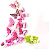 3D Butterfly Wall Sticker, Double Layer Butterfly, Refrigerator Sticker, Bedroom