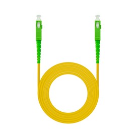 Nanocable 10.20.0002 – Fiber Optic Cable for SC/APC to SC/APC Singlemode Simplex LSZH Router, Yellow, 2 m