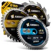 Diameter 160 x 20 hand circular saw blade set suitable