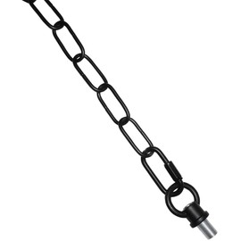 RddenIy 20 Feet Heavy Duty Pendant Light Fixture Chain, Permits Installation of Chain-Hung Fixtures on High Ceilings with Max Fixture Weight of 65 Pounds-Black